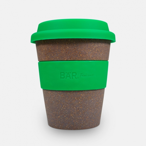 BÄR BÄR Bambusbecher - Grau / Grün