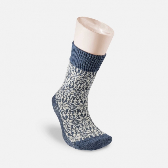 BÄR Socken Schneeflocke - Jeans / Natur