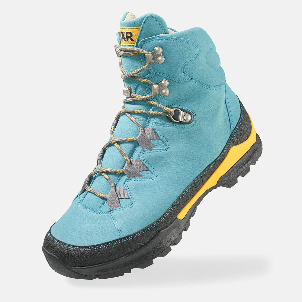 BÄR Bergkomfort Wanderstiefel 2.0 - Türkis / Orange