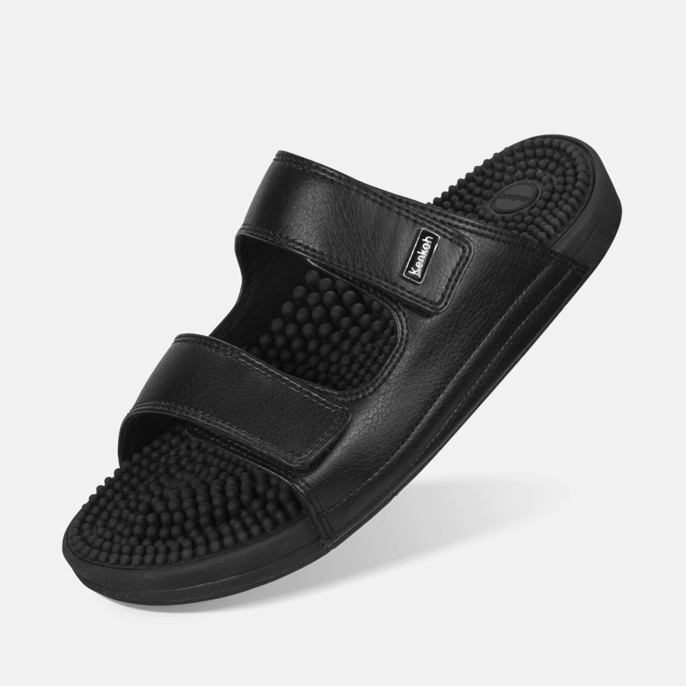 BÄR Serenity Kenkoh Massage-Sandale - Schwarz